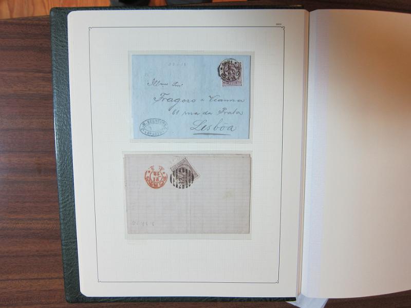 0014 (55).jpg -     Lote:    14      Marcofilia      Lotes Especiais       Descrição:      Portugal.   Colecção montada em dois álbuns com estudo especializado das marcas de duplo círculo e circulares do Porto, com selos de diversas emissões e cartas. Lote a ver.        Lote       Valor Base:     &euro; 1.500,00     Valor Venda:     &euro; 1.500,00     